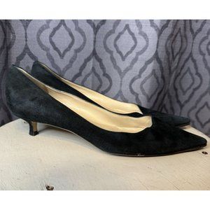 Jimmy Choo Kitten Heels needs new heel cap  US 7.5 Black Pointed Closed Toe